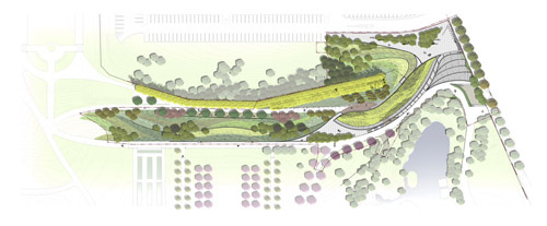 Brooklyn Botanic Garden Visitor Center Landscape Plan Hm White